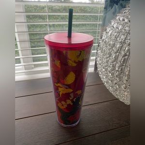 Starbucks Pink Ocean & Forest Floral Venti Tumbler Fall 2023 Collection